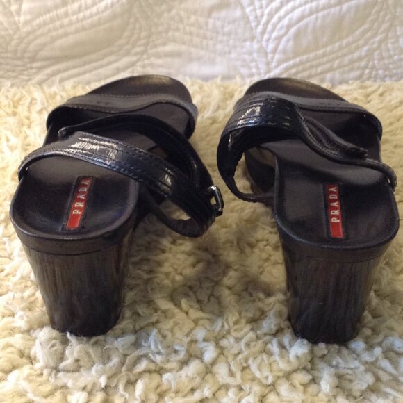 VTG Prada Linea Rossa Sport, "7/37.5" #3X4728, Strappy Platform, Quiet Luxury - Picture 3 of 6